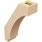 Ekena Millwork 3-inch W x 8-inch D x 12-inch H Imperial Rough Cedar Woodgrain TimberThane Knee Brace, Primed BRCUR03X08X12IMPRCPR - alternate 3